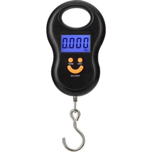 Precision Electronic Digital Scale 50Kg/10g Crane Scale LCD Digital Scale Backlight Fishing Weight Pocket Scale Luggage Scale