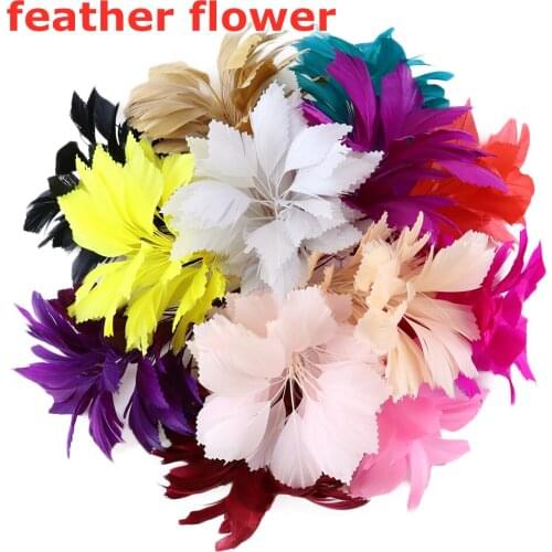 1pcs Beautiful Goose Feather Flower 30cm Long Wedding Bridal Bouquet Can Bent Arbitrarily Home Party Decoration Flower Craft Diy