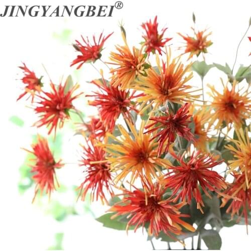 3 head Artifical Dragon claw chrysanthemum bouquet silk flowers Floor Home Decoration Fake Flower