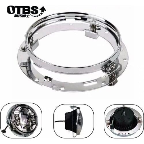 7 Inch LED Headlights Trim Ring For Car Jeep Wrangler JK Land rover defender for Harley Motorcycle 7" Round Mounting Bracket