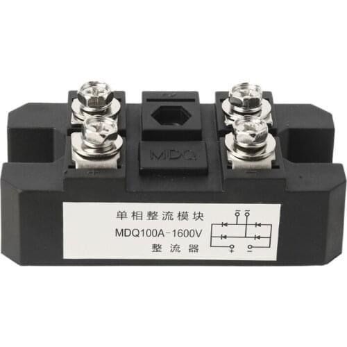 Silicon 100A Amp 1600V Volt Silicon Single Phase Diode Metal Case Bridge Rectifier Module Electronic Components Supplies