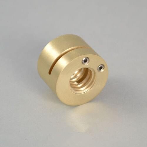 Brass anti-backlash ACME nut 1/2-10 ACME nut Manually adjusted. For CNC Reprap DIY 3D printer