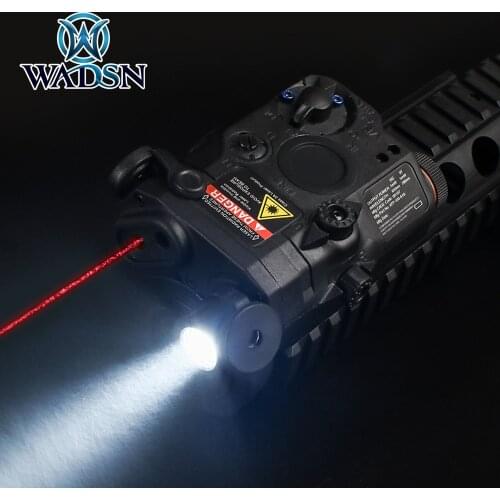 WADSN Airsoft PEQ 15 Red Dot Laser White Light Without IR Laser Ver Hunting Rifle Nylon PEQ Laser Sight for 20mm Picatinny Rail