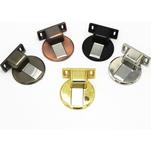 Magnetic Door Stops 304 Stainless Steel Magnet Door Stopper Holder Hidden Catch Floor Doorstop Toilet Furniture Hardware