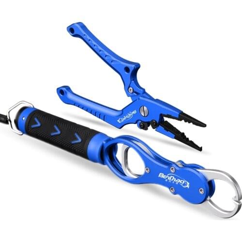 Fishing Pliers Grip Set Aluminum Alloy Multifunctional Fishing Tackle Hook Cutter Line Splitter Ring High Quality Tool