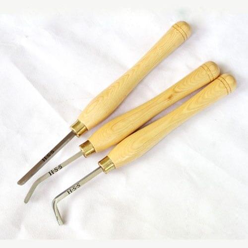 Vase Hollowed Knife Sets High Speed Steel Woodworking Lathe Knife Progressive Hollowing Tool DIY Turning Tool Lathe Cutter