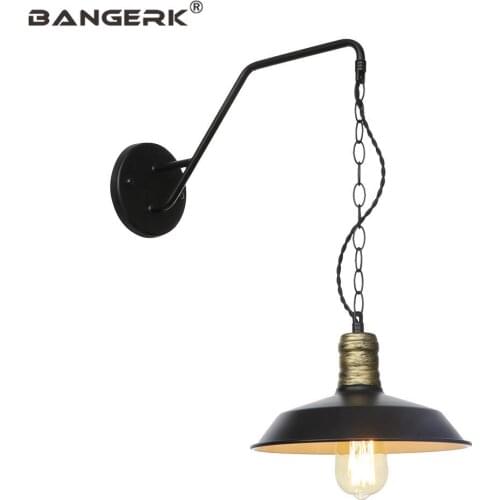 Retro Industrial Sconce Wall Lights LED Antique Iron Wall Lamp Loft Decor E27 Edison Bedside Wall Light Home Lighting Wandlamp