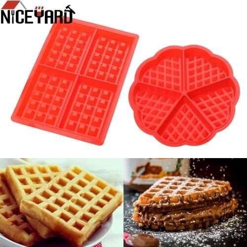 NICEYARD Non-stick Silicone Waffle Mold Cake Mould for Oven High-temperature Waffle Maker Kitchen Baking Mold