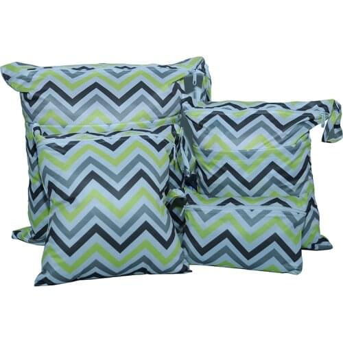 New 4 combinations Set waterproof diaper bag 40*45CM 30*36cm 28*30cm 15*22.5cm cycle use baby diaper bags wet bags