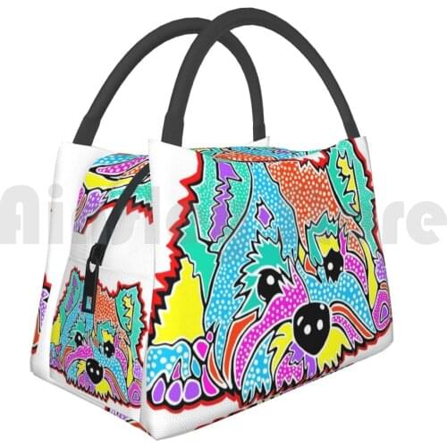 Portable Insulation Bag Westie West Highland Dog Pet Terrier Scottish Scotland Cairn Border Glen Fox Kerri Jackie Carpenter Art