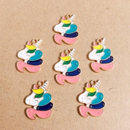 10pcs 21*30mm Cartoon Enamel Cattle Charms for Jewelry Making DIY Pendants Necklaces Drop Earrings Handmade Crafts Accessories