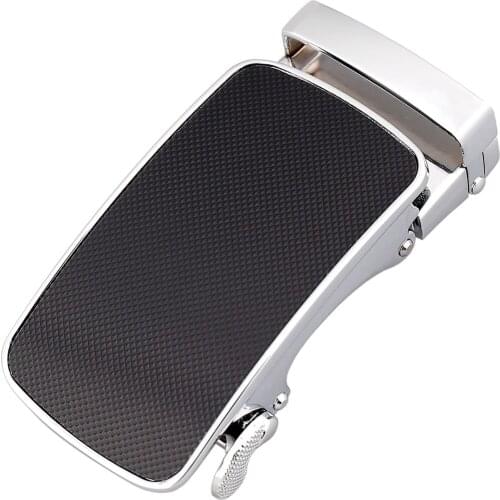 Mens Belt Automatic Ratchet Buckle Cow Genuine Leather Belt Buckle Head For 3.5cm Width Men luxury brand male strap