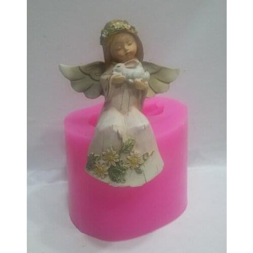 Sitting angel silicone mold