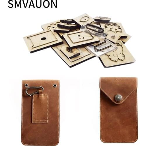 SMVAUON New Wooden Mold Rectangular Oblique Card Bag Cutting Making Decorative Supplies Template Suitable For Die Cutting Machin