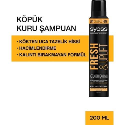 Syoss Fresh & Uplıft Foam Dry Shampoo 200 ml