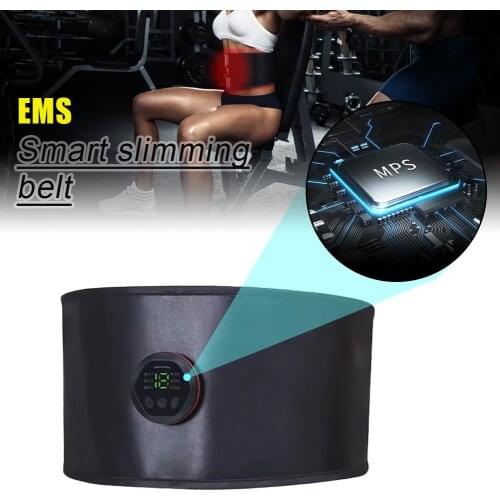 Smart Slimming Belt EMS Abdomen Fitness Belt USB Rechargeable Waist Trimmer For Men And Women Home Workout