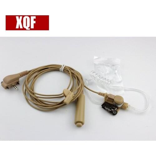 XQF 10PCS Headset Acoustic Air Tube Earpiece Earphone PTT for For Vertex Standard VX131 VX230 VX231 VX261 Walkie Talkie