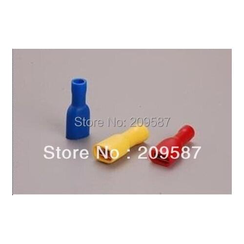 100Pcs full pre-insulation terminals blue FDFD 2-250 16-14 AWG 1.5-2.5mm