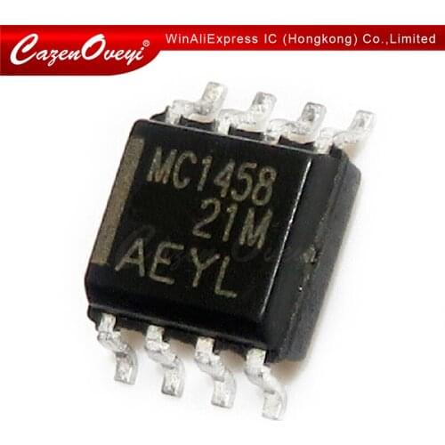 50pcs/lot MC1458DR MC1458D MC1458 SOP-8 In Stock