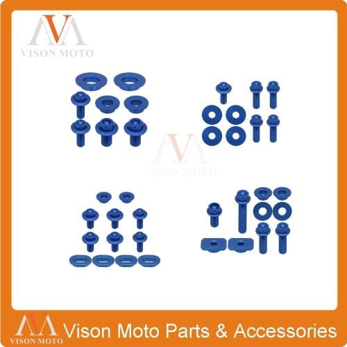 Motorcycle CNC Aluminum Accessories Front Rear Fender Seat Radiator Shrouds Screw For Yamaha YZ125 YZ250 YZ 125 250 2002-2007