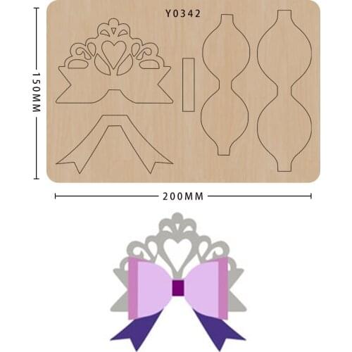 Bow Diy Craft Scrapbook Wooden Cutting Die Making Decor Supplies Dies Template Suitable For Common Die-Cutting Machines