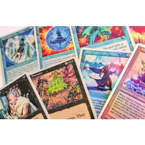 FOIL 10 x Edh Cards Old Frame LOVE White BordeR FOIL deck box MTG TCG Games dual land fetchland shockland proxy EDH lotus mox