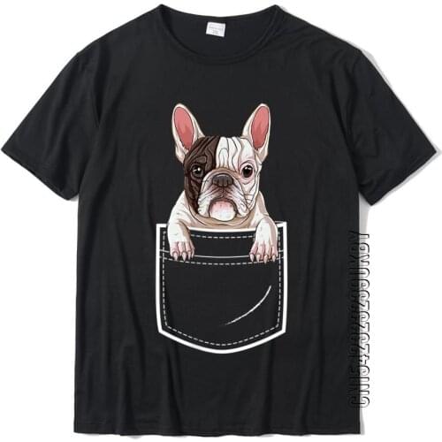 French Bulldog In Your Front Pocket T Shirt Women Men Crazy 3D Printed Tops & Tees Wholesale Cotton Student T-Shirt