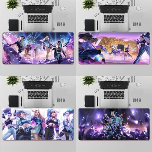 Gaming Mouse Pad Large Mouse Pad PC Gamer Computer Mouse Mat League of Legends KDA All Out Big Mousepad XXL Keyboard Desk Mat
