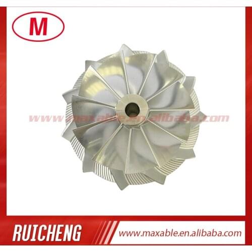 K27 61.35/84.00 mm 11+0 blades high performance turbocharger billet/milling/aluminum 2618 compressor wheel for 1270-970-1026