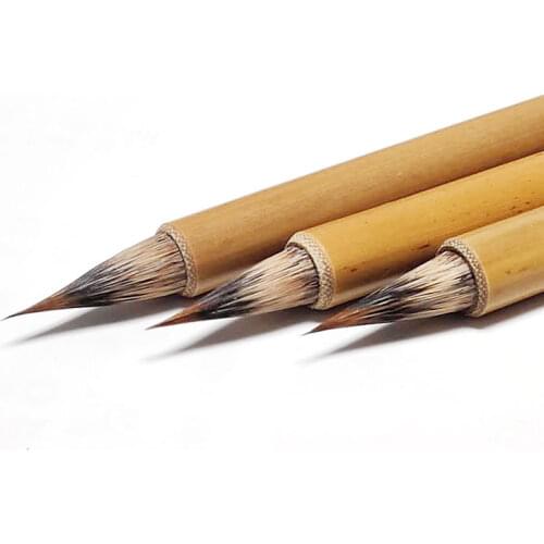 Calligraphy Brush Pen Wolf&stone Badger Hair Writing Brush Chinese Drawing Freehand Painting Brush Pen Art Supplies Tinta China