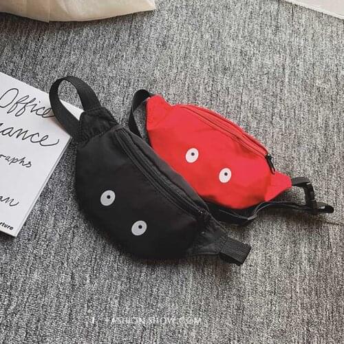 Hot Selling Kids Waist Pack Cute Eyes Chest Bag Boy Girl Adjustable Fanny Belt Bags