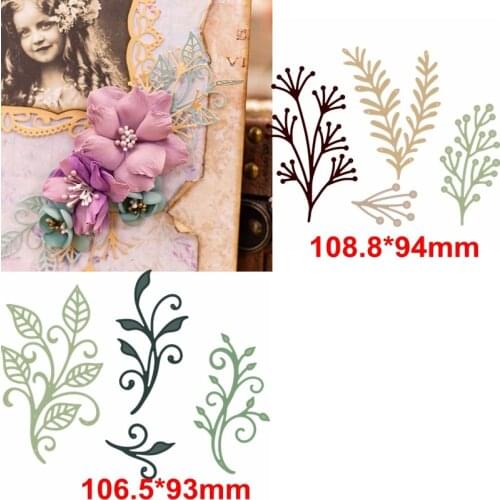 Unique Leaves Decoration Metal Cutting Die Decorative Leaves On Flowers Die Cuts For Card Making Scrapbook DIY New 2019 Crafts