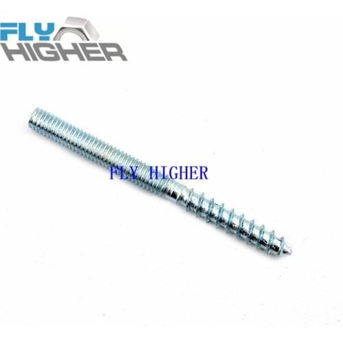 M6X90 double thread head wood screws for furniture staircase handrails 30pcs/box