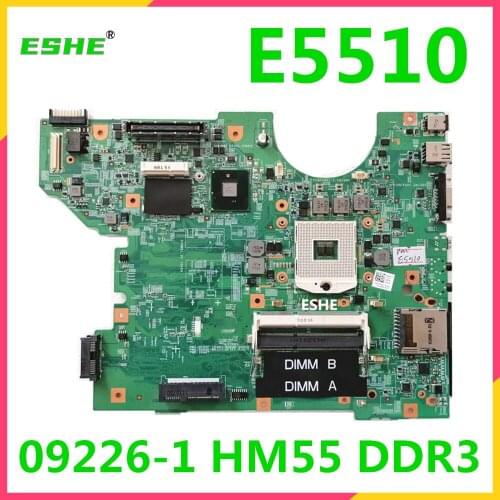09226-1 mainboard For DELL E5510 Laptop Motherboard CN-01X4WG 01X4WG CN-0GY40F 0GY40F tested good free shipping