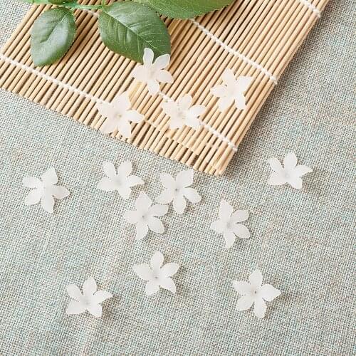 Frosted Translucent Acrylic Flower Beads for Jewelry Making 29x27x8mm Hole: 2mm