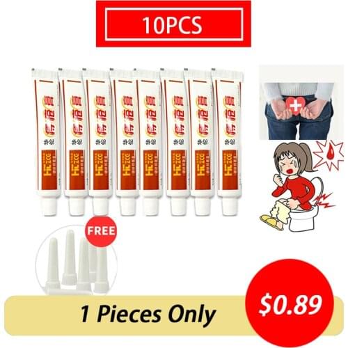 10pcs Huatuo Hemorrhoids Ointment Chinese Cream Medical Herbal Cream Internal Piles External Anal Fissure Dropship