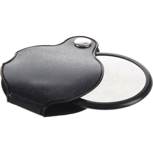 Mini Pocket 5X 45Mm Folding Jewelry Magnifier Magnifying Eye Glass Loupe Lens Black