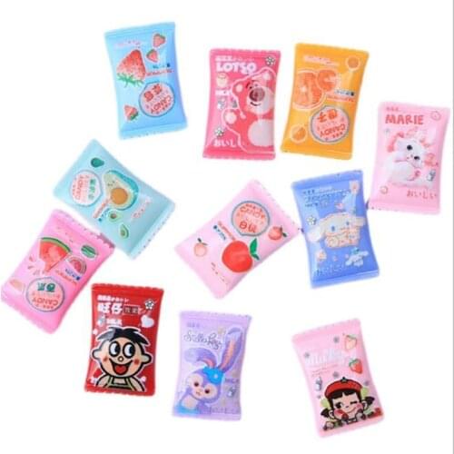 11pcs/set Miniature Dollhouse Kitchen Food Mini Simullation Candy Snacks Pretend Play food for blyth barbies ob11 bjd Doll Toys