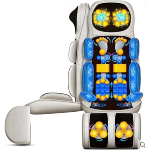 Cervical spine massager multi-function body neck shoulder waist vibration kneading household electric massage chair cushion
