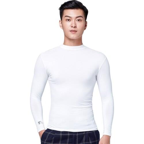Mens Summer Sunscreen Shirt Underwear Golf Shirt Anti-Uv Ice T-Shirts Long Sleeve Clothes Golf Apparel For Men D0667