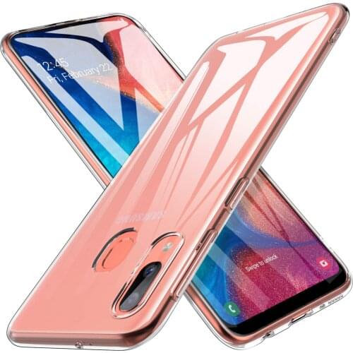 Soft Clear Ultrathin Phone Case for Samsung Galaxy A20E SamsungA20E GalaxyA20E Transparent Silicone TPU Original Slim Back Cover