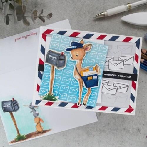 Cute Post Sheep Man 2020 New Metal Cutting Dies&Coordinating Stamps For Scrapbooking Craft Die Cut Card Making Embossing Stencil