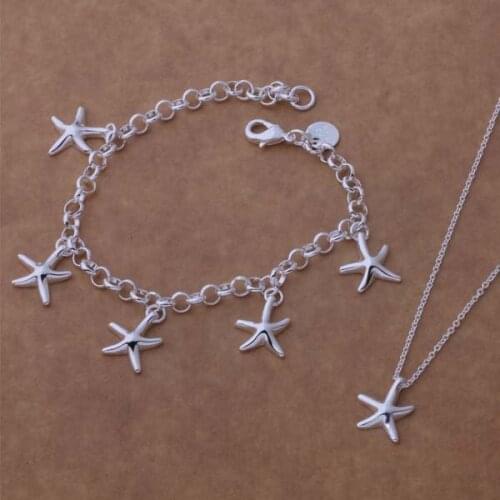 Wholesale High quality silver plated Fashion jewelry Necklace bracelet WT-081