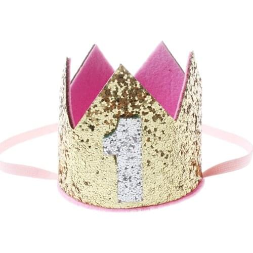 Crown Baby Birthday Party Showing Photo New Pattern Children Hair Band Headwear Headband Toddler Newborn Princess Hat 6C1077