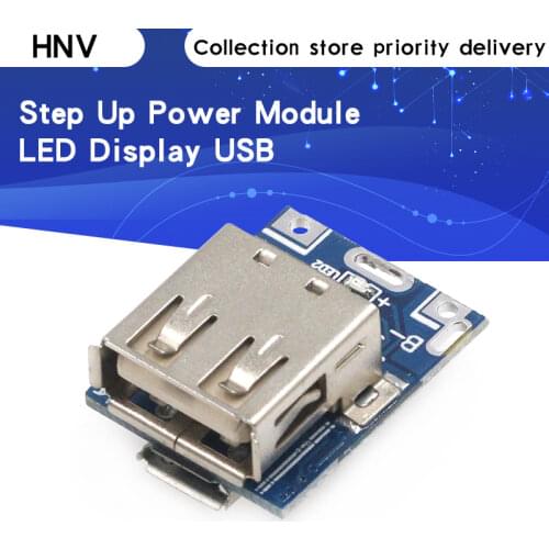 5pcs 5V Boost Converter Step-Up Power Module Lithium Battery Charging Protection Board LED Display USB For DIY Charger 134N3P
