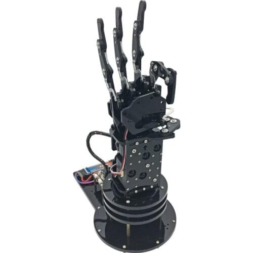 Bionic Robot Palm 5 DOF Robot Hand Finger Manipulator Paw Claw Clamp 5 Fingers Independent Movement DIY Robotic Model