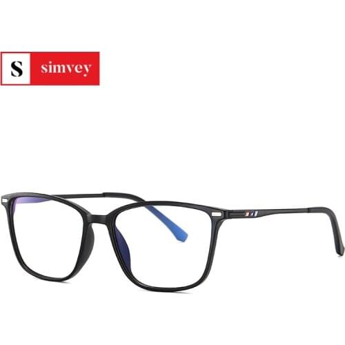Simvey 2020 New Anti Blue Light Computer Glasses Tr90 Eye Strain Anti Radiation Glasses Unisex Clear Lens Gaming Glasses