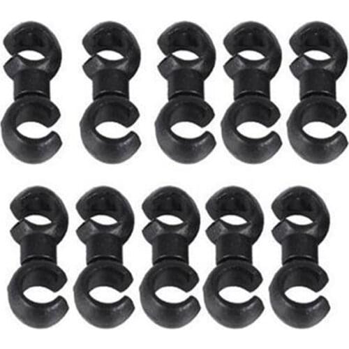 10Pcs S Style Buckle Bike Brake Derailleur Shift Cable Line Tube Rotatable MTB Brake Line Pipeline Storage Device Ring Clasp