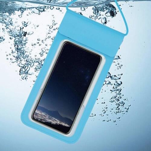 1pc Phones Waterproof Bag Underwater Bag Washable Easy Operation Foldable IPX8 Hanging Swimming Phone Pouch for Surfing Swimming