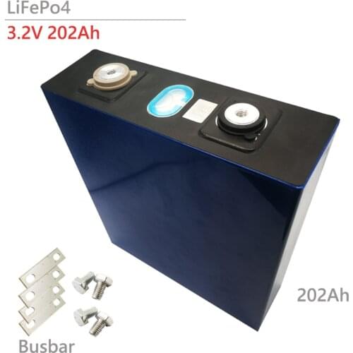 CATL 4pcs LifePo4 3.2V 202Ah Lithium Iron Phosphate Battery Pack Rechargeable Cell for Solar System Home Storage Electric Motor